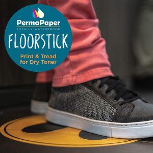 Precut 300 mm circle waterproof floor sticker